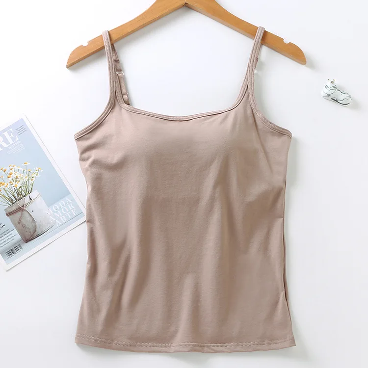 New Style Fashion Girl Top Crop Top Bra Long Vest Backless Camisole With Chest Pad Sexy Short Women Tank Tops for Party
