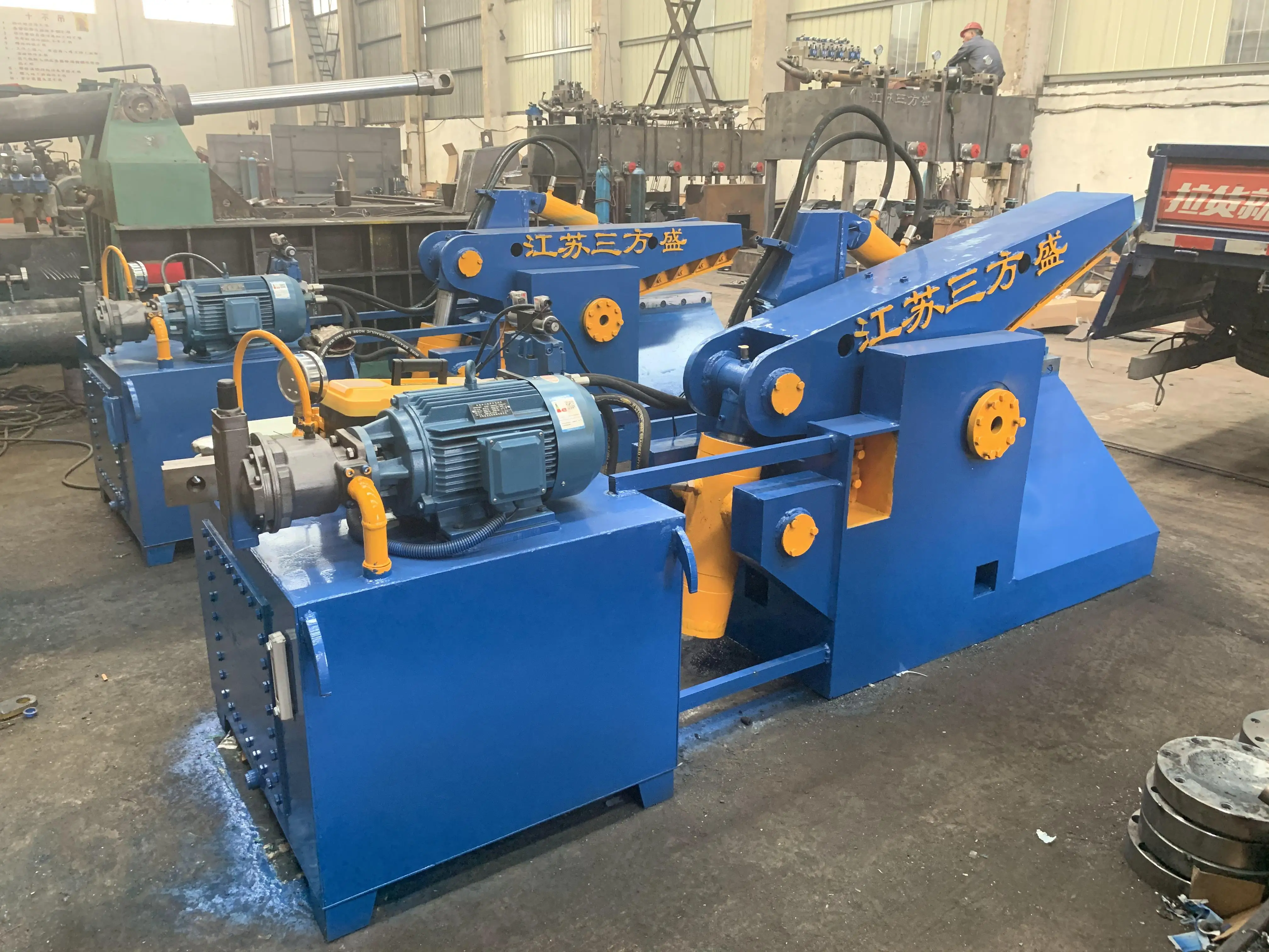 Q43-63 гидравлический стального лома железа Аллигатор отходов металла ножницы для резки листового