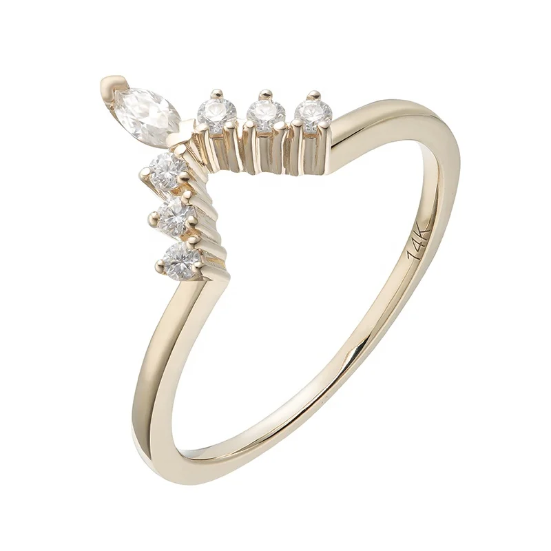 Изысканные кольца 9Kt/10Kt/14Kt/18Kt из цельного золота штабелируемые модное кольцо настоящего ювелирные изделия на заказ для женщин и мужчин