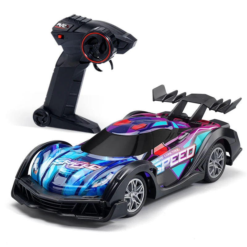 2.4GHz 1/18 Scale 4CH Remote Control Speed Racing Car With Light Electric Drift RC Cars Toys For Children