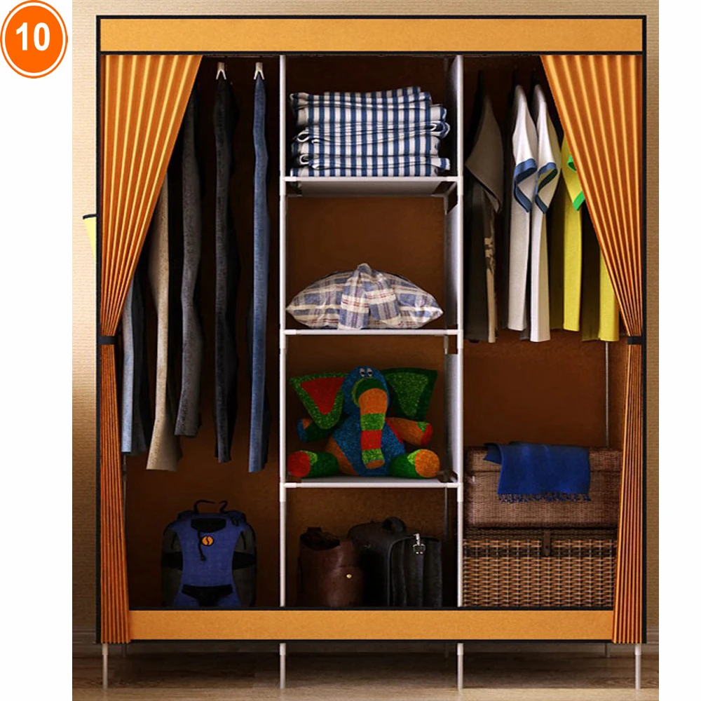Fabric wardrobe cabinet furniture bedroom clothes storage closet