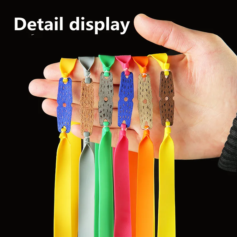 High Quality Outdoor Hunting Rubber Band 0.55mm-1.2mm Thickness High Elasticity Precision Latex Accessories Shooting Powerful