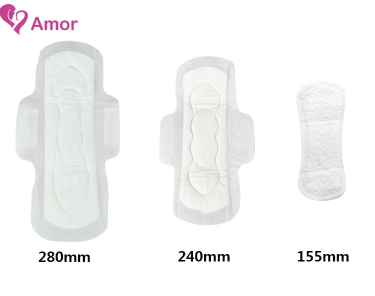 Premium Quality Night Use 280 mm Normal Thin Wholesale Like Cotton Touch Sanitary Pad Anion Ladies Sanitary Pads for Women