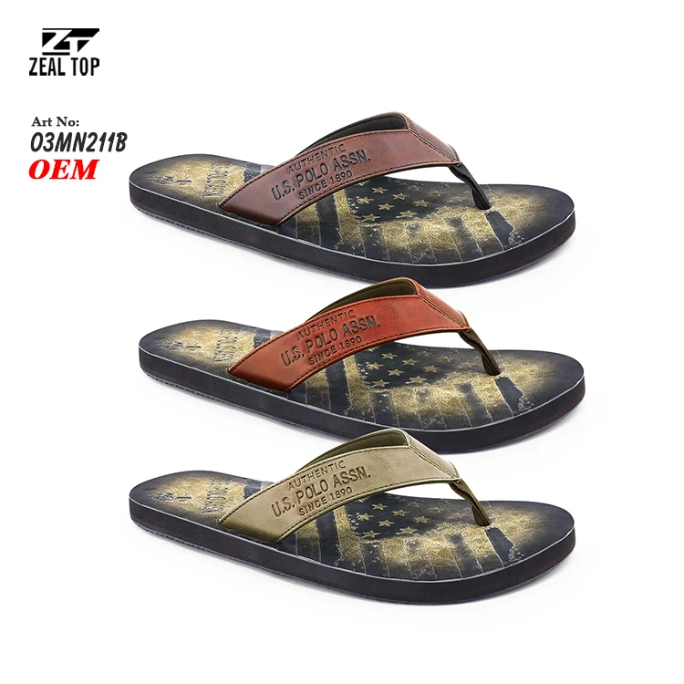 platform flip flops summer casual fashion slippers PU material sliders outdoor flipflop men slipper flip flops slippers men