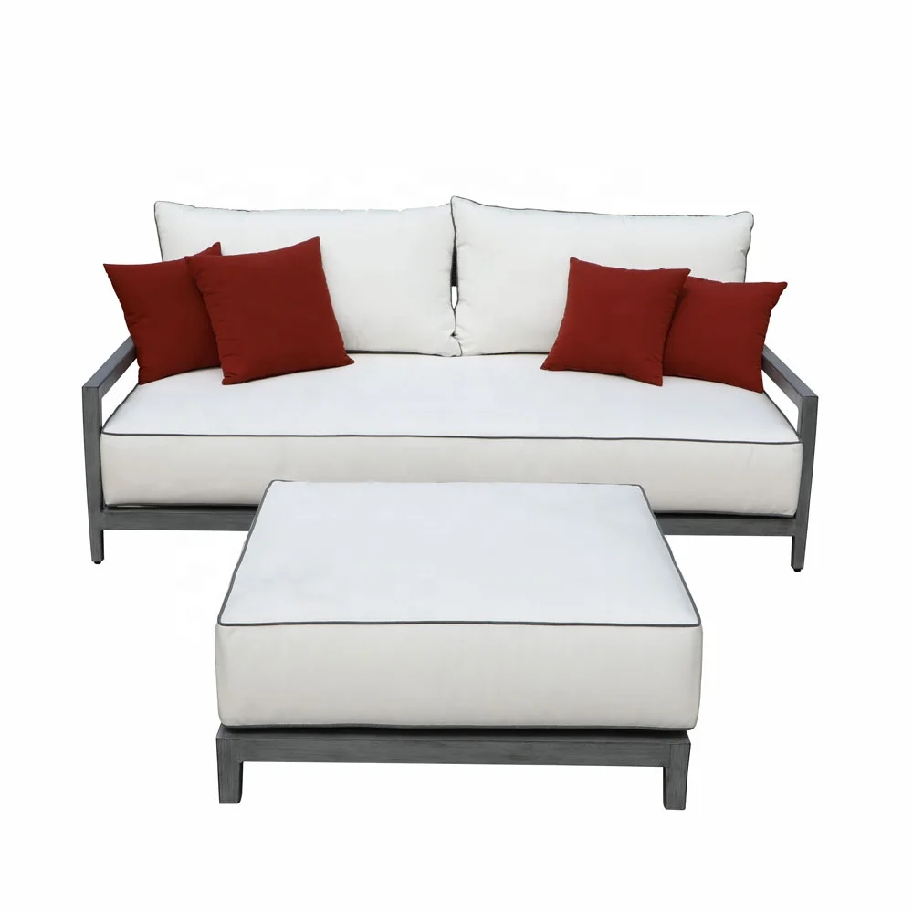 
Rattan outdoor loveseat garden lounge set sofa patio daybed conversation bistro sunbed balcony aluminium woven strap furniture 