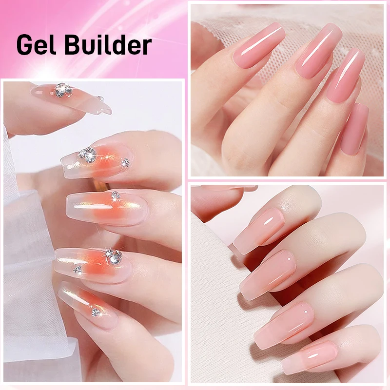 Professional Wholesale Salon Nail Product Custom Gel Extension Builder Colorful Nail Extension Gel