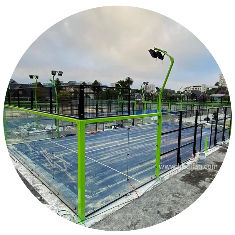 Saudi Arabia Hot Sale China Padel Manufacturer Panoramic Safety Outdoor Paddle Tennis Court