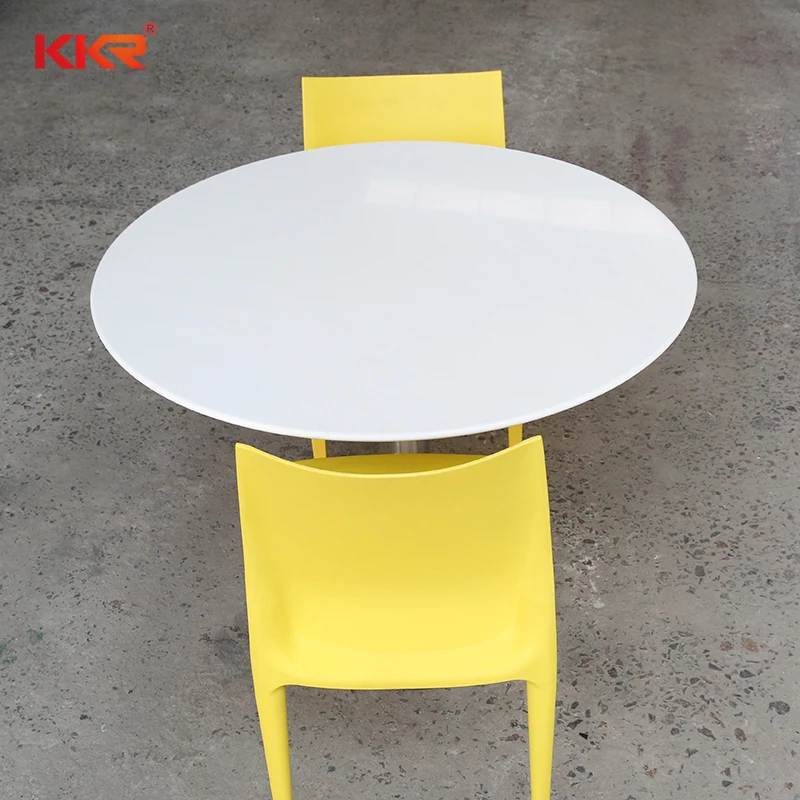 KKR high end solid surface table for dinning room coffee table for store ice cream store tabletop
