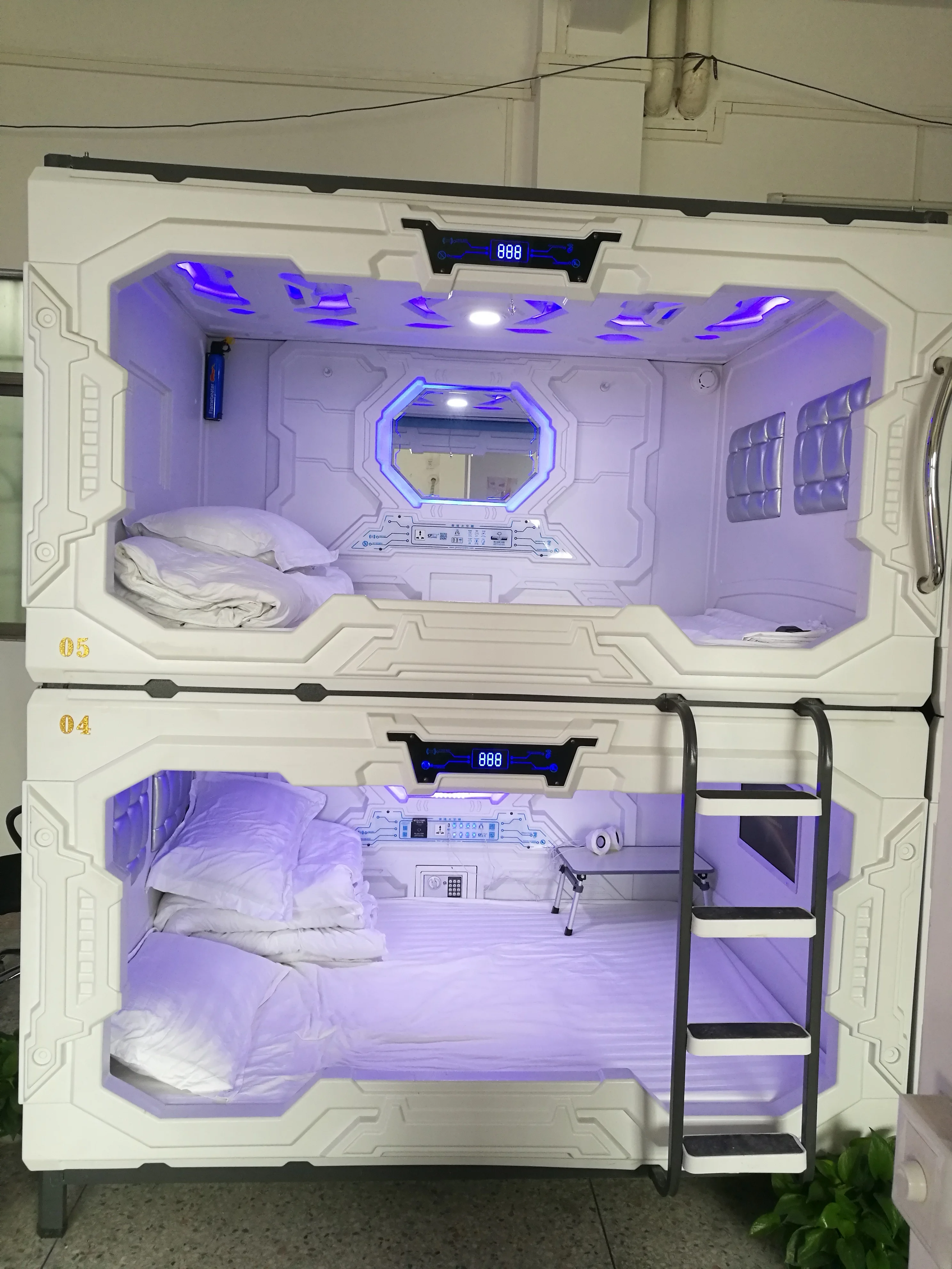 Supplier Structural Steel Modular Prefab Home/ Capsule Hotel Bed/ Sleepbox/ Airport Sleep Pod