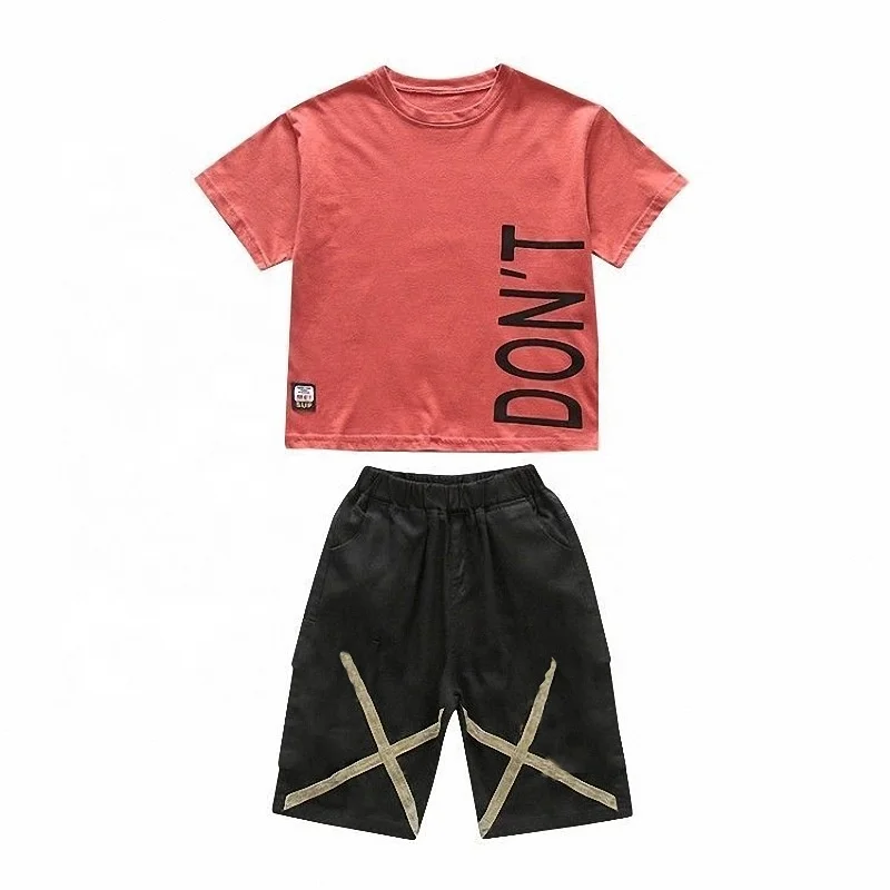 Boys Clothing Sets Summer Casual Outfit T-shirt + Pants Boys Clothes Children Clothing Suit Kids Tracksuit Teen 6 8 9 10 12 Year