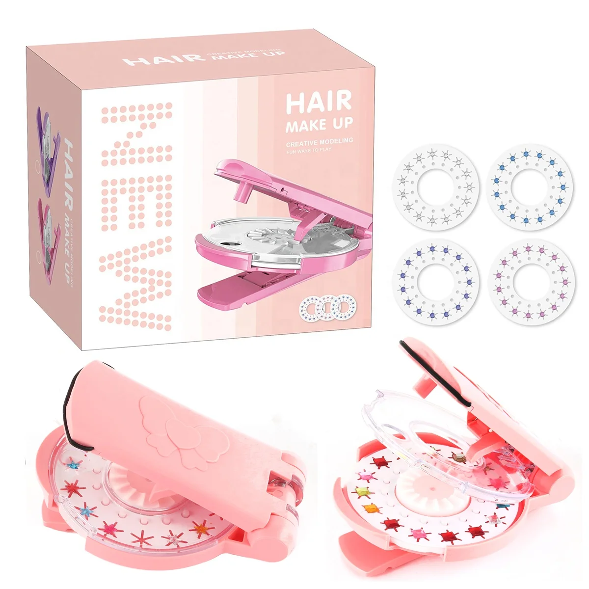 Amazon Hot DIY Bling Bling Nail Drill Diamonds Click Makeup Toy Hair Blinger