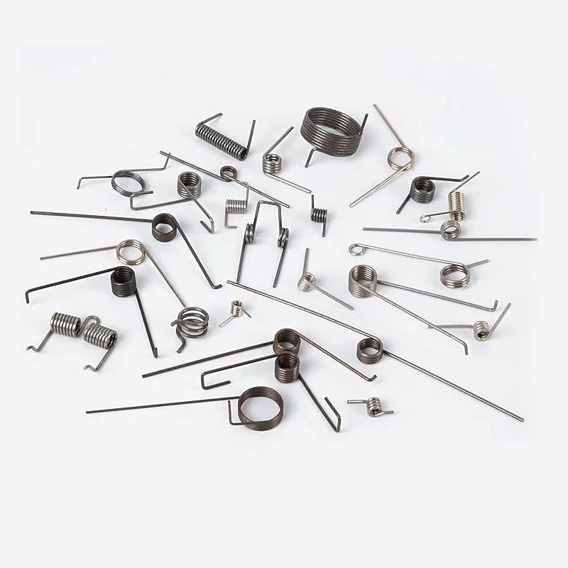 Custom Stainless Steel Torsion Spring Wire Formig Special Shape Wire Bending Spring Double Torsion Wire Forming Hair Clip Spring
