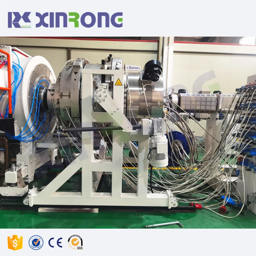 Xinrongplas running smoothly equipment pe pipe extrusion production making machine line