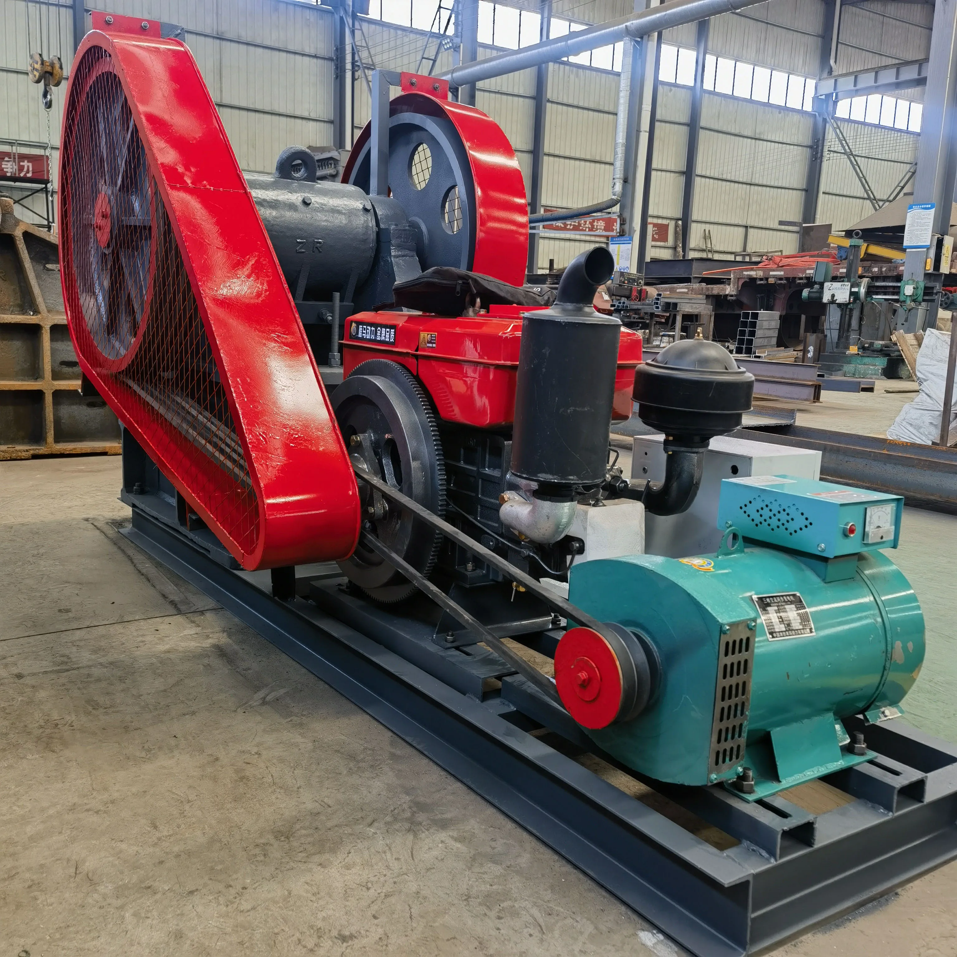 Hot Sale New Diesel Engine Jaw Crusher with Customizable Vibrating Feeder Conveyor for Manufacturing Plants Core Component Motor