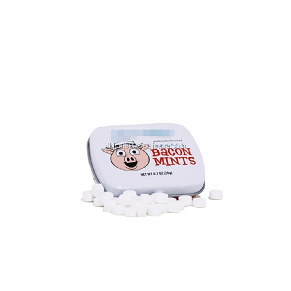 Custom 3D logo Tin Box mints Sweet Hard Candies  Multiple flavors  Wholesale supplier