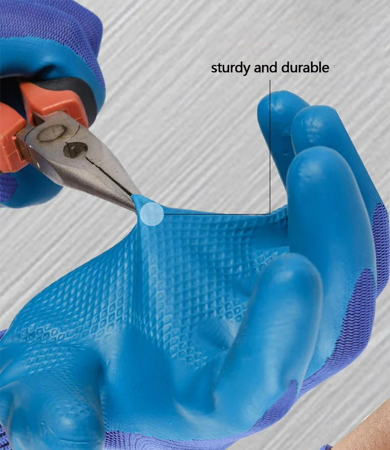 Men industrial  duty safety hand latex wholesale construction gloves protective gear working gloves industrial safety gloves