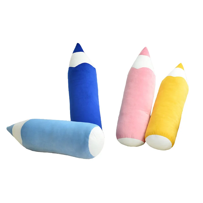 Креативная плюшевая подушка в форме карандаша Большие цилиндрические подушки для сна мягкие игрушки подарок на праздник