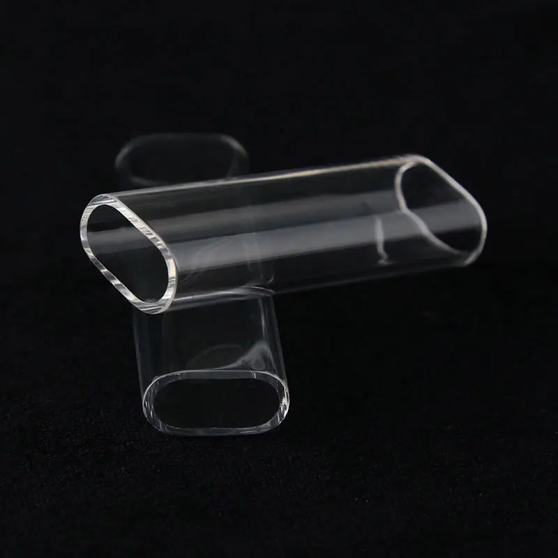 High temperature resistant transparent fused quartz glass tube processing cavity quartz glass tube