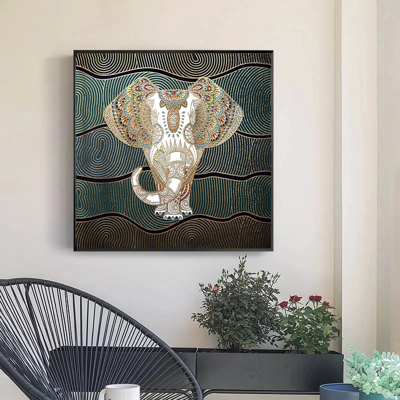 Modern art Abstract Animal Canvas Paintings on Wall Art Picture Maternal Love Elephant Canvas Poster Prints Paintings Home Decor