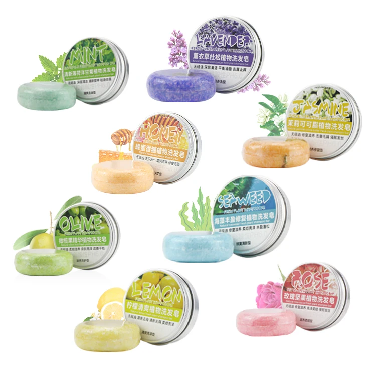 Private Label Natural Moisturizer Darkening Vegan Organic Conditioner Dry Hair Black Care Soap Solid Shampoo Bar