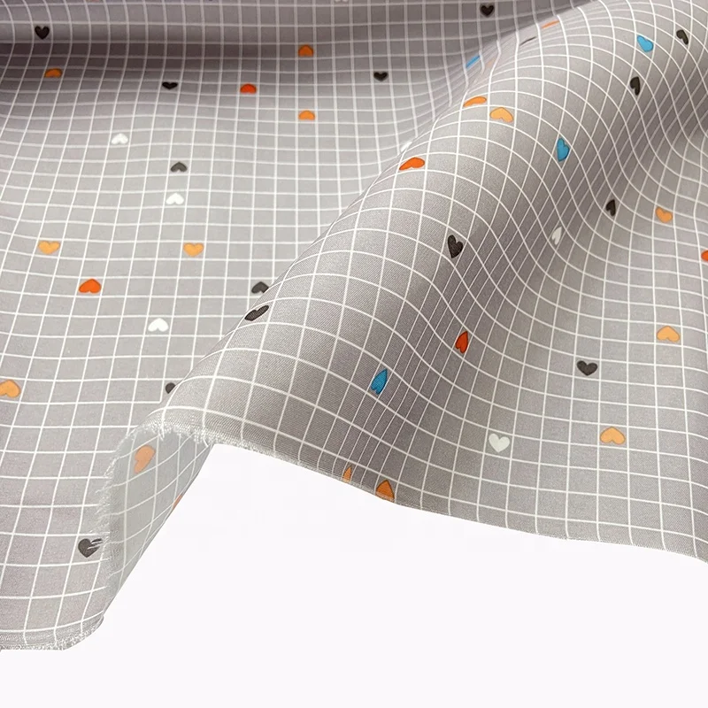 Household Polyester Lattice Tear-Proof And Wear-Resistant Peach Skin Fabric Bathroom Shower Curtain