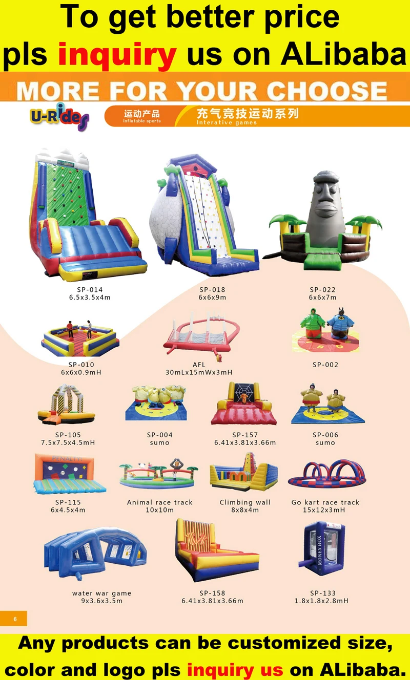 Customized  indoor training center both kid and adult  blue color air rock climbing walls inflatable rock wall