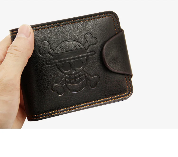 New Men Card Holders Female Square Mini Purses Fashion Unisex Punk Skull Short Wallet Men Ghost Design Short Purses
