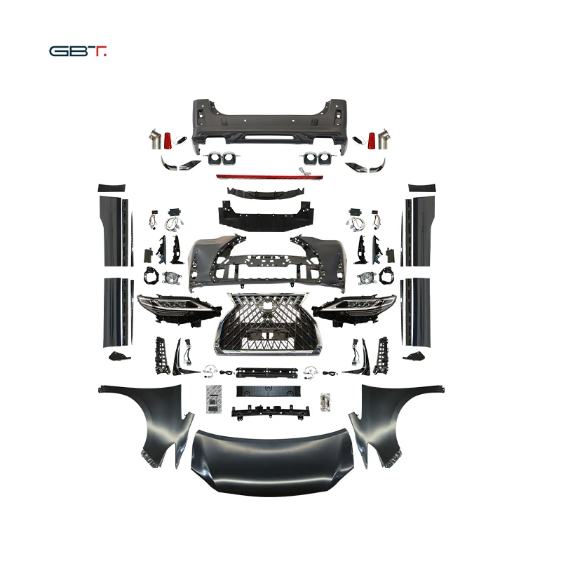 GBT High Quality Vellfire Facelift Parts For Toyota Vellfire Body Kit 1:1 Upgrade LM Style Car Bumper Side Threshold Fendeers
