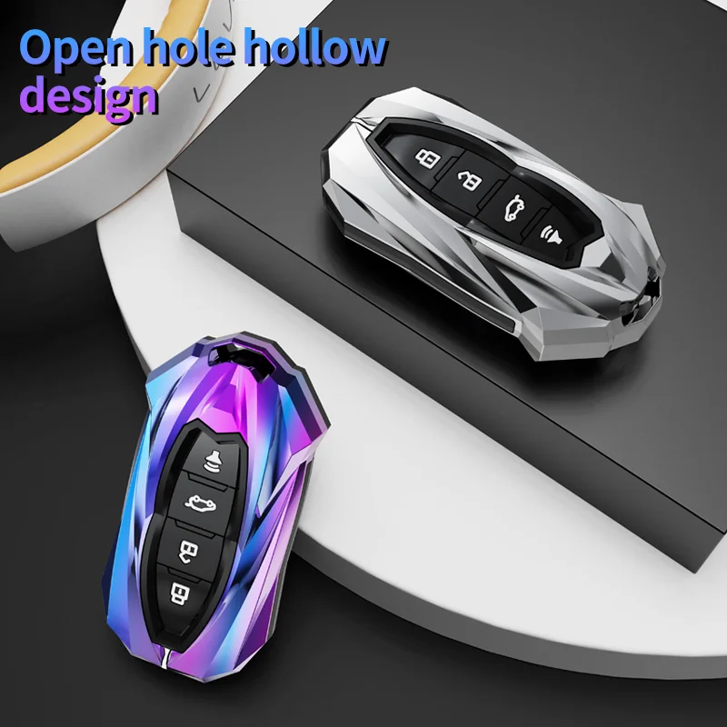 Flip Zinc Alloy Car Key Auto Case Cover For Ford Figo 2017 Mondeo 5 Ecosport Fiesta Mk8 Everest Ranger Fusion Kuga Escort F150