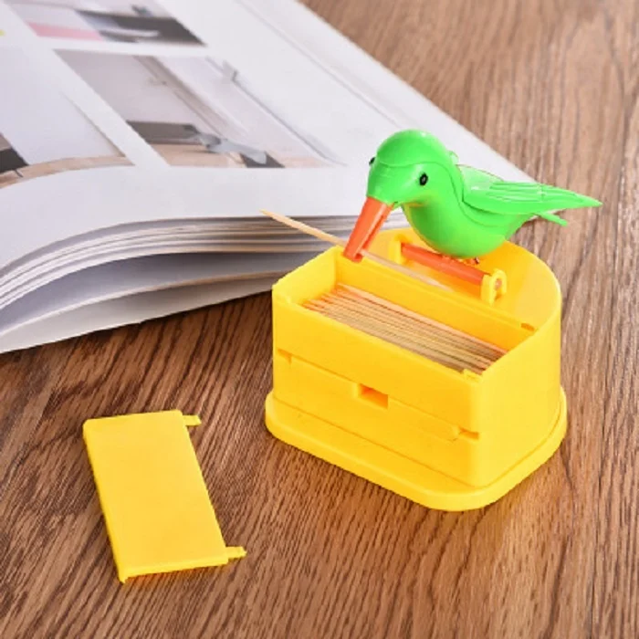
Amazon Hot Sale Products Home Creative Press Plastic Toothpick Holder Box 