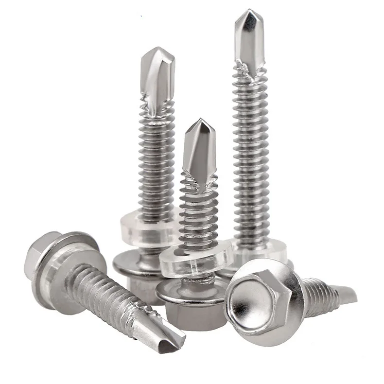 Hot Selling Patta Zinc Plated Self Drilling Tek Screws Hex Head Self Drilling Screws for Metal