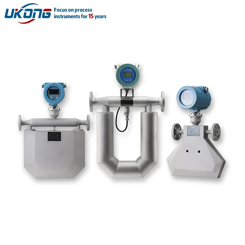 Hygienic Integral Coriolis Mass Flow Meters Pipeline medium density 01mm micro flow accurate measurement 2mm