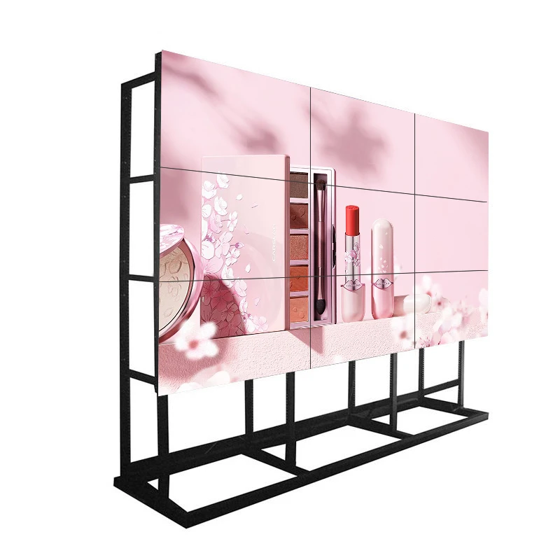AMV high-definition 4K video wall narrow border video wall 3x3 display 55