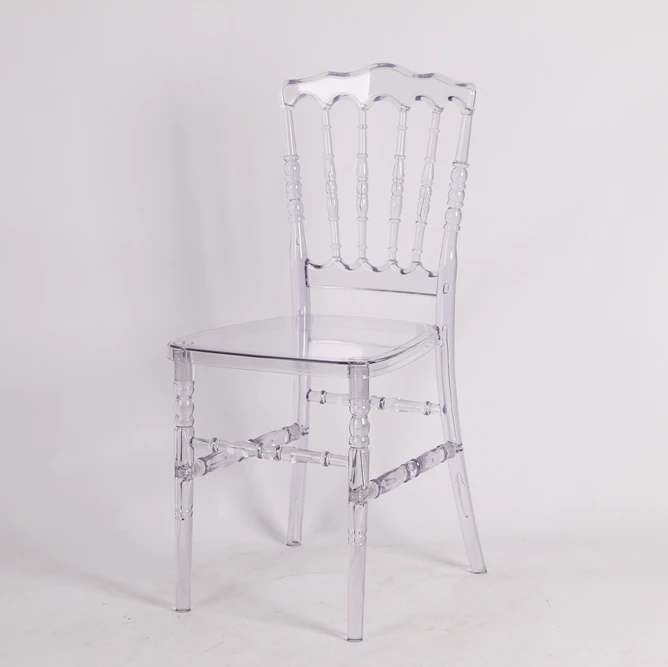 Clear Crystal Transparent Wedding Event Party Rental Napoleon Chair