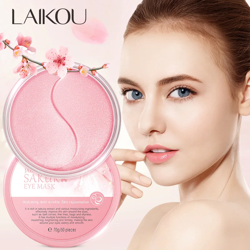 Selling Skin Care Around Eyes Refine Lines Weighted Eye Mask Moisturizing Improving Roughness Sakura 50 Pieces