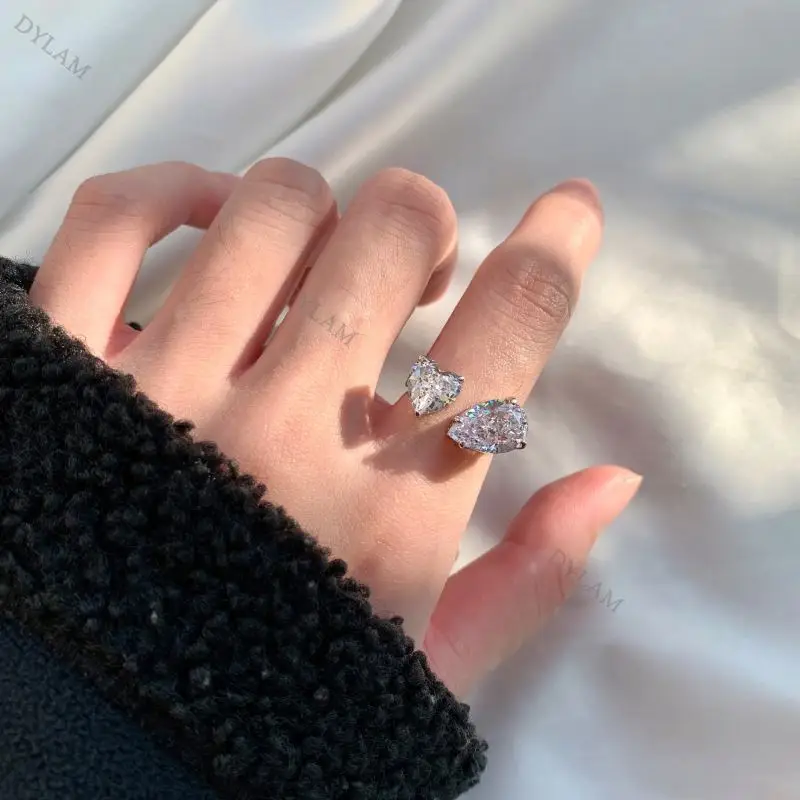 Fasion Jewelry Wholesale Thailand Enamel Colorful Unique Fine Silver 925 Engagement Ring Diamond natural diamond semi mount ring