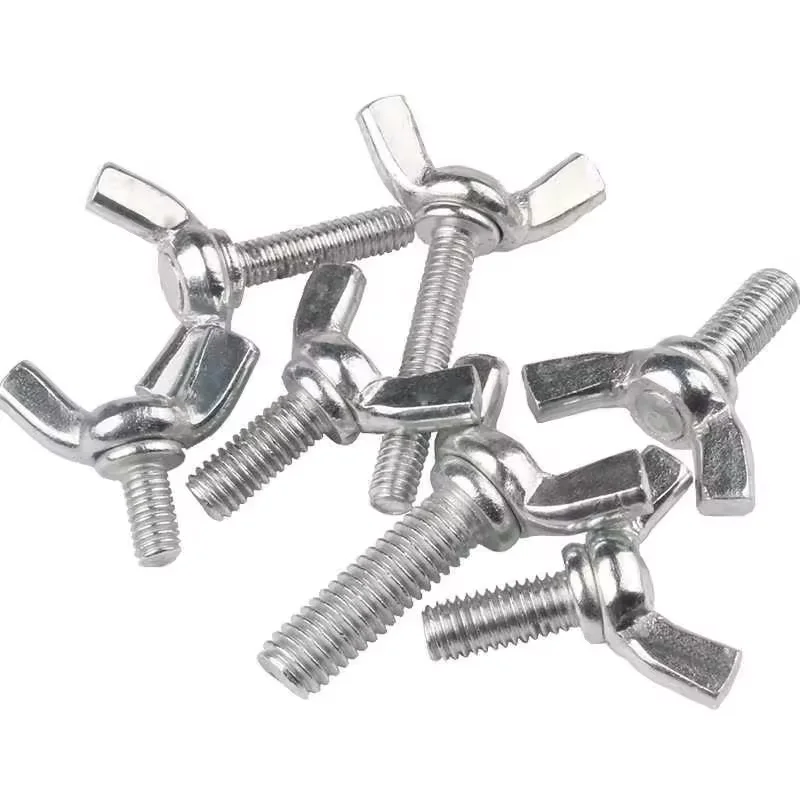 M4 M5 M6 M8 M10 M12 Steel Zinc Coated DIN 316 Butterfly Wing Screw Bolt