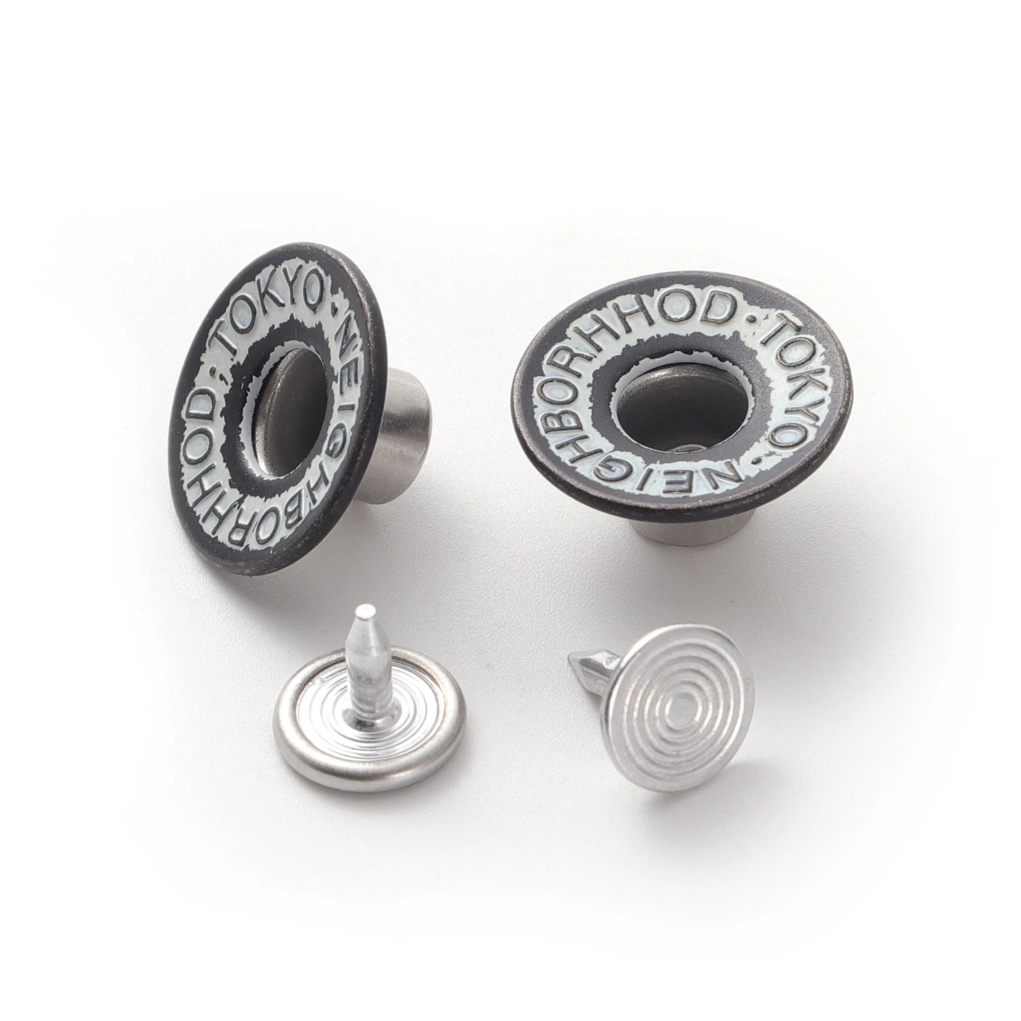 Классическая джинсовая пуговица с заклепками 20 мм заклепка логотипом из цинкового сплава кнопка для джинсов куртки