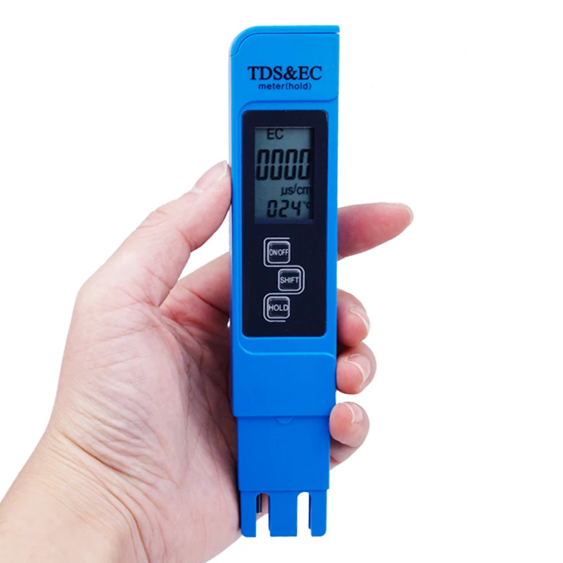  3 In1 TDS meter pen Portable digital EC Meter Water Quality Tester 0-9000 ppm For