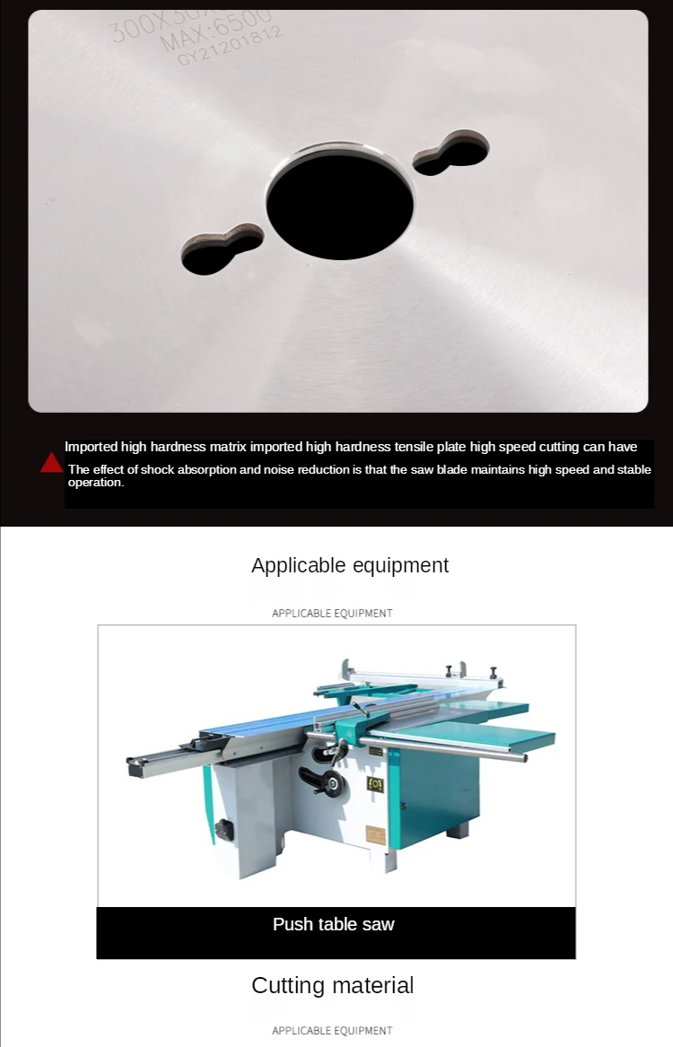 LIVTER Customize Size TCT Circular Saw Blade Cutting Melamine MDF Laminated Wood for Sliding Table Panel Saw