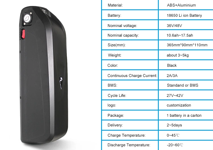 Оптовая продажа литий-ионный аккумулятор haylong 48V 36V 4 контакта