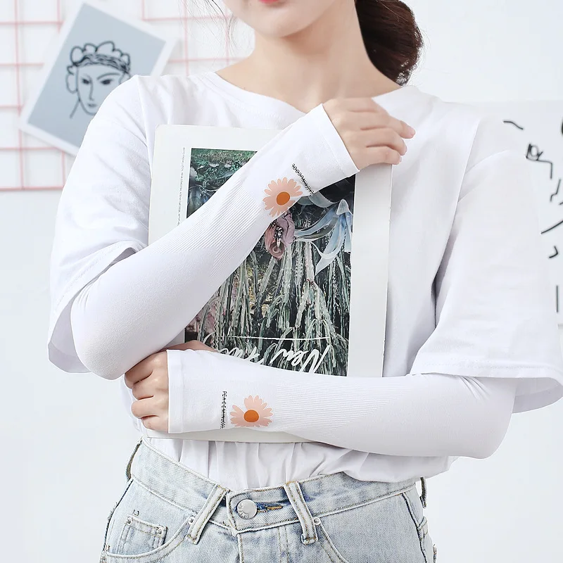 Summer anti-ultraviolet ice sleeves and sunscreen riding Cuff outdoor sports arm ice sleeves