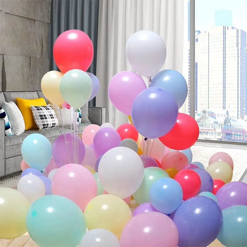 5 10 12 18 36 inch Rainbow Pastel Balloons Macaron Candy Colored Latex Party Balloons