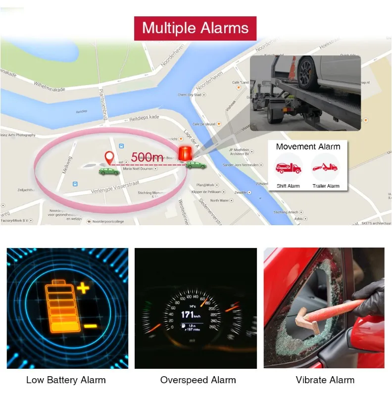 Powerful Magnet 4G TKstar Tracker GPS Remote Voice Monitoring TK905 Car GPS Trackers 10000mah Tracking Device