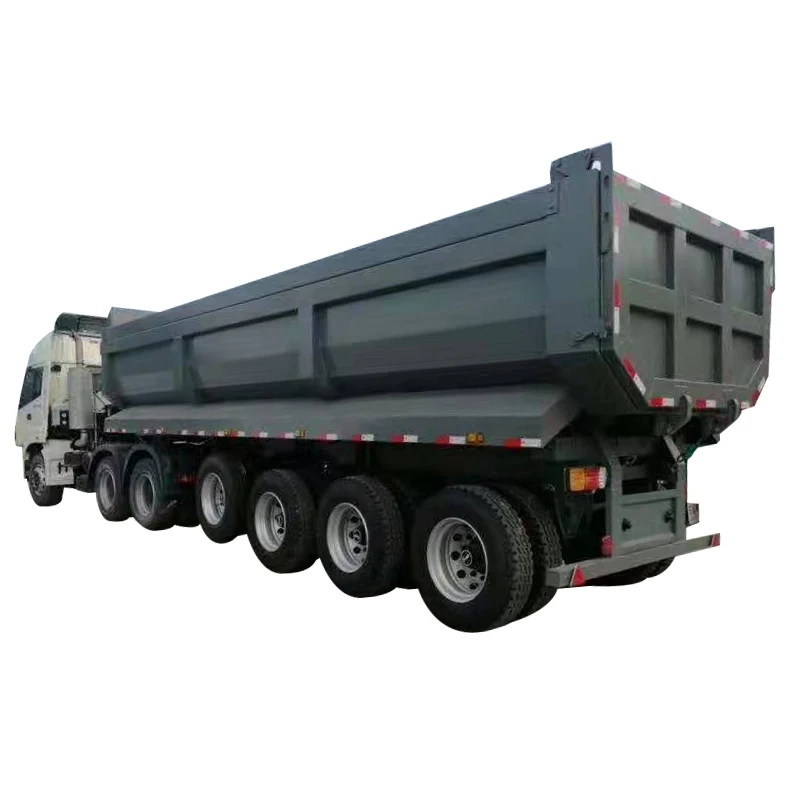 4 axle 3 axle cheap truck dumper tipper semi-trailer for sale 60 tons dump semi trailer