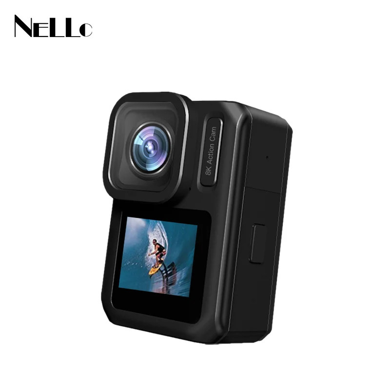 Nello New Arrival 8k Action Camera 8k 15fps Ambarella H22 Chipset Go Pro Action TP Action & Sports Camera