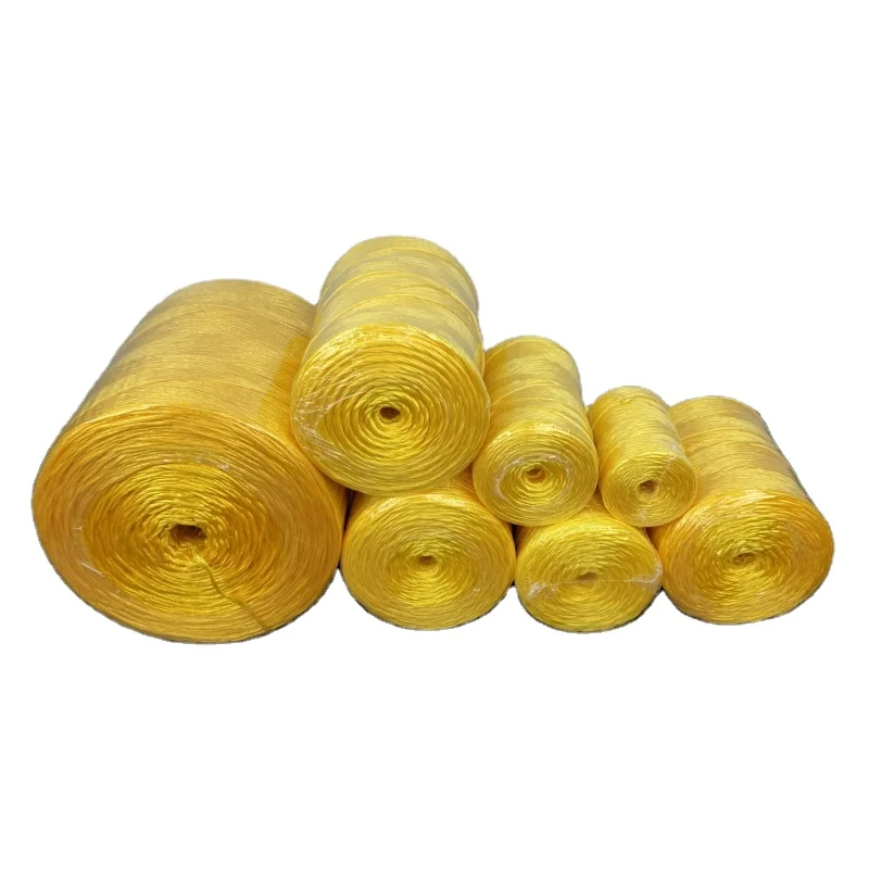UV Resistant High Density Polypropylene (PP) Baler Twine for Greenhouse Hay & Agriculture Colorful Packaging Ropes for Strapping