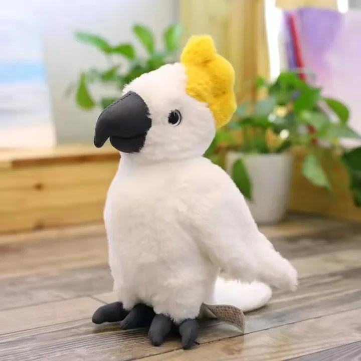 Toys New Design for the Real Parrot Electric bird parrot plush toys children student dolls ornaments cute cloth doll gift girls