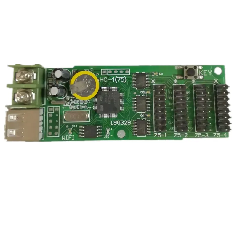 Светодиодная плата управления HC-1 RGB 4 * Hub75B, поддержка 1/16 сканирования, USB-клавиша, асинхронный Lintel