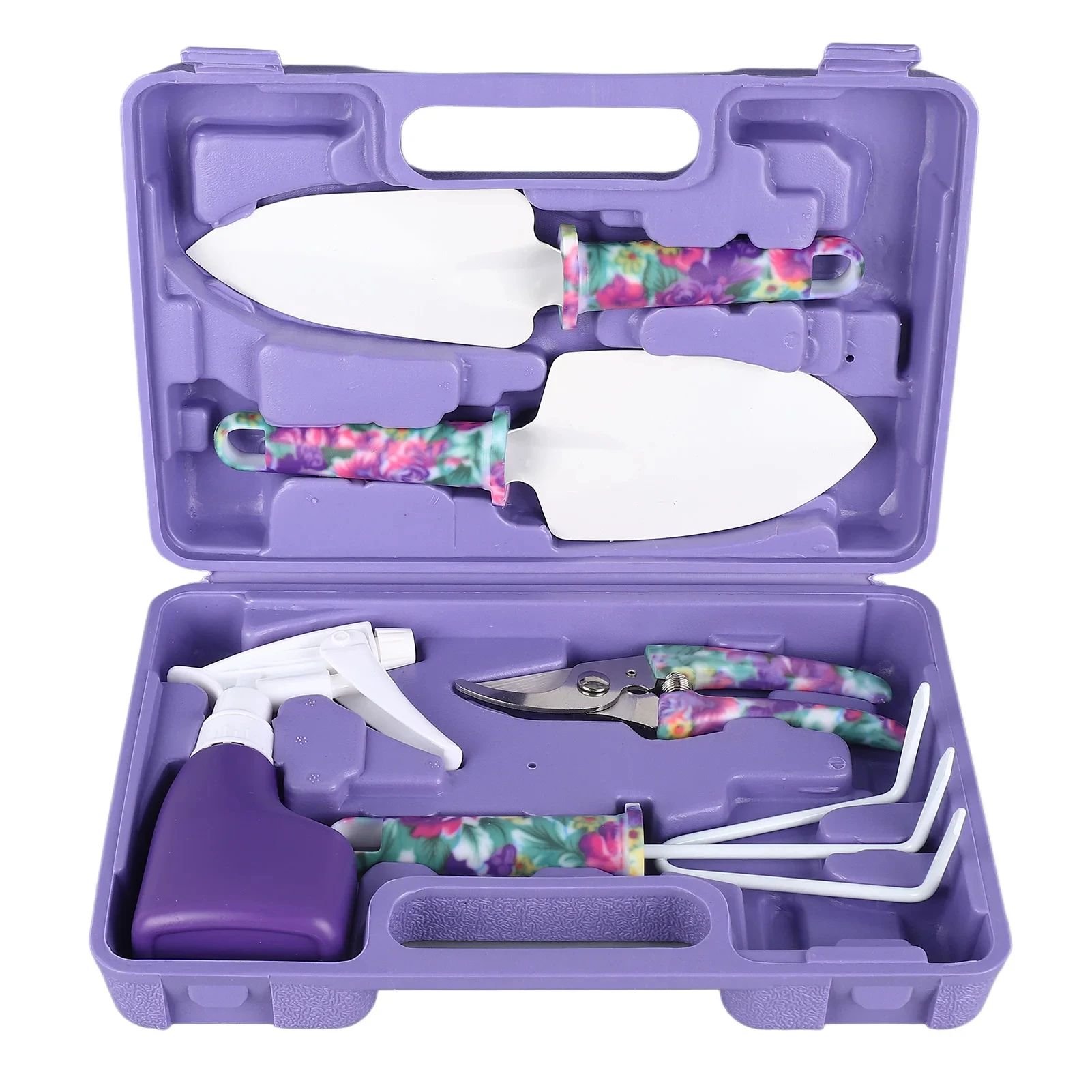 Custom Logo Kids Home Garden Hand Tools Set 5 Pcs Flower Pattern Gardening Gift Tool Sets china garden tools accessories